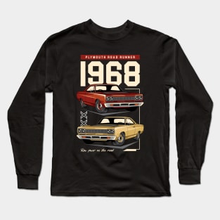 1968 Road Runner Car Long Sleeve T-Shirt